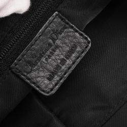 Pre Owned Dior Trotter Black Canvas Shoulder Bag