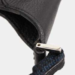 Pre Owned Dior Trotter Black Canvas Shoulder Bag