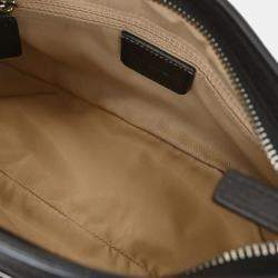 Pre Owned Dior Street Chic Trotter Brown Beige Canvas Shoulder Bag