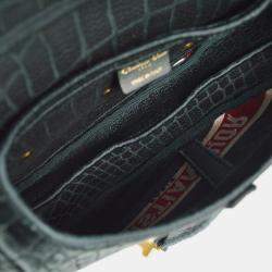 مملوكة مسبقًا حقيبة سرج ديور مخمل أخضر