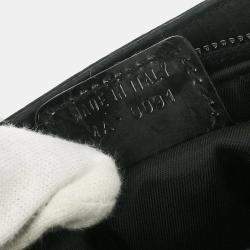 Pre Owned Dior Lady Dior Trotter Black Suede Top Handle Bag