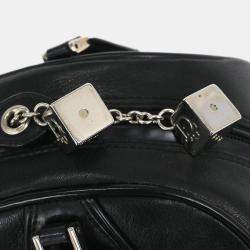 Pre Owned Christian Dior Black Gambler Dice Handbag