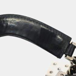 Pre Owned Christian Dior Black Gambler Dice Handbag