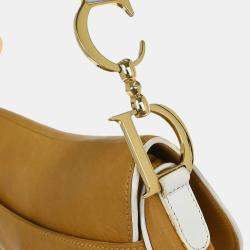 Pre Owned Dior Saddle Leather Shoulder Bag