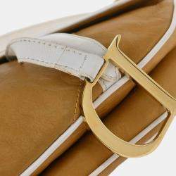 Pre Owned Dior Saddle Leather Shoulder Bag