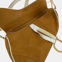 Pre Owned Dior Saddle Leather Shoulder Bag