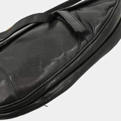 مملوكة مسبقًا حقيبة كتف ديور سادل جلد أسود