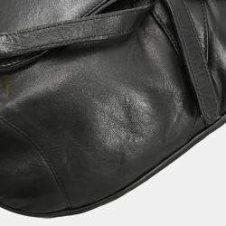مملوكة مسبقًا حقيبة كتف ديور سادل جلد أسود