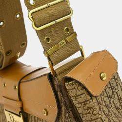 Pre Owned Christian Dior Brown Trotter Street Chic Columbus Shoulder Bag