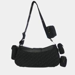 مملوكة مسبقًا Christian Dior Black Trotter Street Chic Columbus Shoulder Bag
