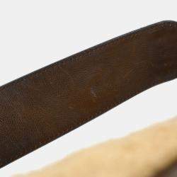 مملوكة مسبقًا حقيبة يد ديور سادل شيرلينج بني جلد حملان