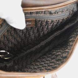 مملوكة مسبقًا حقيبة يد ديور سادل شيرلينج بني جلد حملان