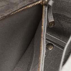 Pre Owned حقيبة يد توتس ديور ليدي دي-لايت قماش مطرز كاناج رمادي فاتح متوسط الحجم