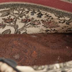 Pre Owned Dior Book Tote Large Multicolor Floral Embroidered Canvas Tote