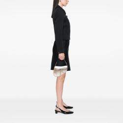 Pre Owned Dior Gold Metallic Grained Calfskin Saddle Bag