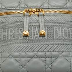 Pre Owned Dior DiorTravel Small Grey Leather Vanity Case
