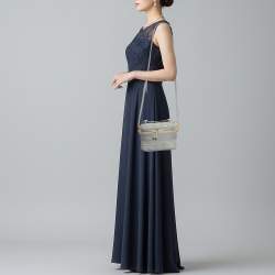 Pre Owned Dior DiorTravel Small Grey Leather Vanity Case