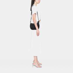 Pre Owned Dior Black Grained Calfskin Saddle Soft Bag