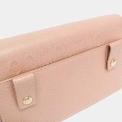 Pre Owned حقيبة كتف سلسلة 30 مونتيان كريستيان ديور جلدية زهري بيج