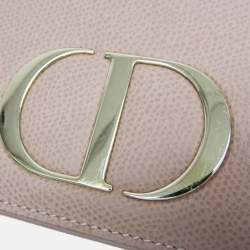 Pre Owned حقيبة كتف سلسلة 30 مونتيان كريستيان ديور جلدية زهري بيج