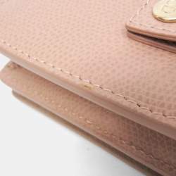 Pre Owned حقيبة كتف سلسلة 30 مونتيان كريستيان ديور جلدية زهري بيج