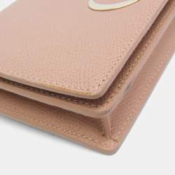 Pre Owned حقيبة كتف سلسلة 30 مونتيان كريستيان ديور جلدية زهري بيج