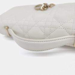 Pre Owned Dior White Leather Miss Dior Mini Bag