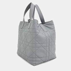 Pre Owned Dior Grey Leather Toujours Vertical Medium