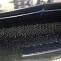 Pre Owned Dior Navy Blue Fabric 30 Montaigne Two-in-One Pouch Bag