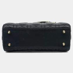 Pre Owned Dior Black Leather Lady Bag Small