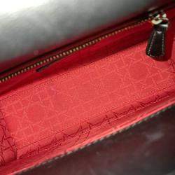 Pre Owned Dior Black Leather Lady Bag Small