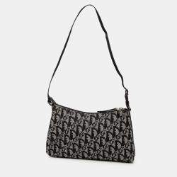 Pre Owned Dior Black Diorissimo Trotter Canvas Shoulder Bag