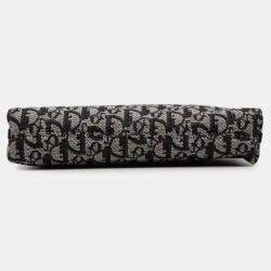 Pre Owned Dior Black Diorissimo Trotter Canvas Shoulder Bag