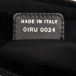 Pre Owned Dior Black Diorissimo Trotter Canvas Shoulder Bag