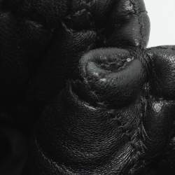 Pre Owned Dior Black Soft Lady Dior Large Cannage Leather Tote