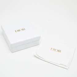 Pre Owned Dior Lady Dior Black Cannage Leather Trifold Wallet