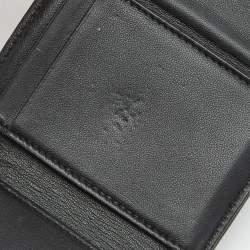 Pre Owned Dior Lady Dior Black Cannage Leather Trifold Wallet