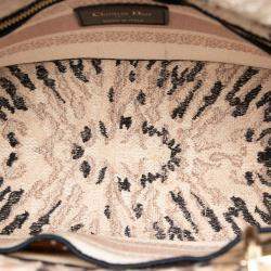 Pre Owned Dior Pink Medium Embroidered Canvas Tie Dye Lady D Lite