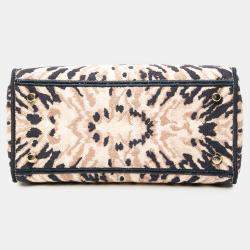 Pre Owned Dior Pink Medium Embroidered Canvas Tie Dye Lady D Lite