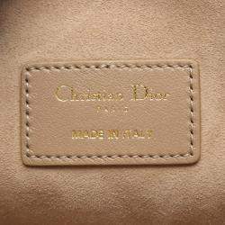 Pre Owned Christian Dior Dior Essential Medium Archi Cannage Tote Bag Leather Beige