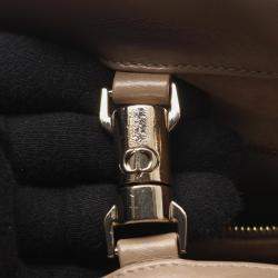 Pre Owned Christian Dior Dior Essential Medium Archi Cannage Tote Bag Leather Beige