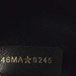 مملوكة مسبقًا Dior Saddle Medium Black Leather Pouch