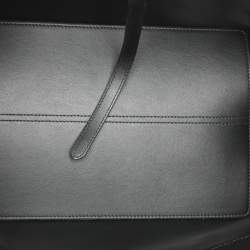 مملوكة مسبقًا Dior Toujours Medium Black/Gold Leather and Tweed Tote