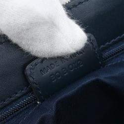 Pre Owned Christian Dior Navy Trotter Handbag