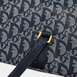 Pre Owned Christian Dior Navy Trotter Handbag