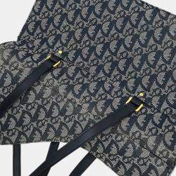 Pre Owned Christian Dior Navy Trotter Handbag