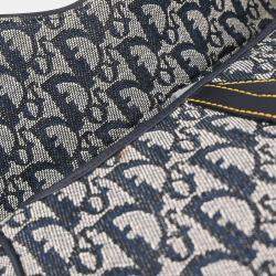 مملوكة مسبقًا Christian Dior Navy Trotter Saddle Handbag