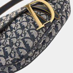 مملوكة مسبقًا Christian Dior Navy Trotter Saddle Handbag