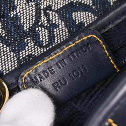 مملوكة مسبقًا Christian Dior Navy Trotter Saddle Handbag
