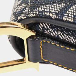 مملوكة مسبقًا Christian Dior Navy Trotter Saddle Handbag